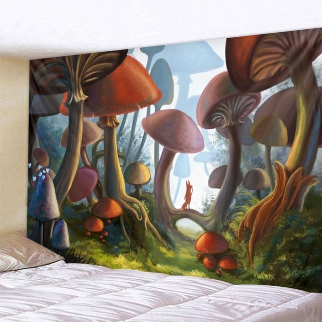 3D Fantasy Colorful Art Tapestry