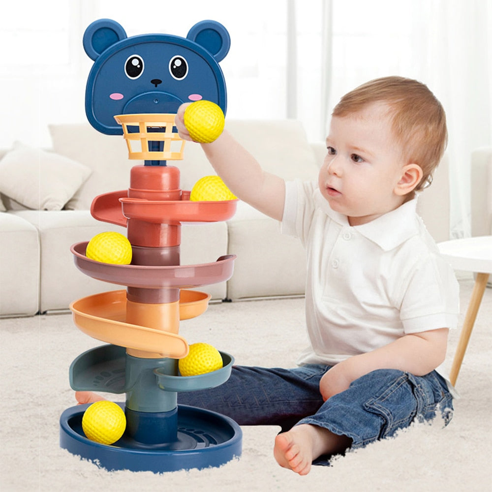 Babyleker Rolling Ball Pile Tower