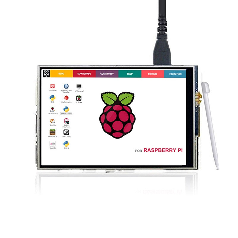 Raspberry Pi 3 dokunmatik ekran için 3,5 inç ekran